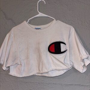 Champion White and Black Short Sleeve Tees